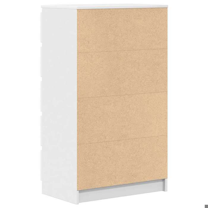 Moderne Armoire rangement Commode Blanc 60x36x103 cm - bois dingénierie LL97