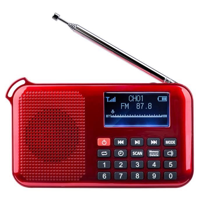 Radio Portable AM/FM Benss - Mini, Rechargeable USB, Avec écouteurs Et Recherche Automatique