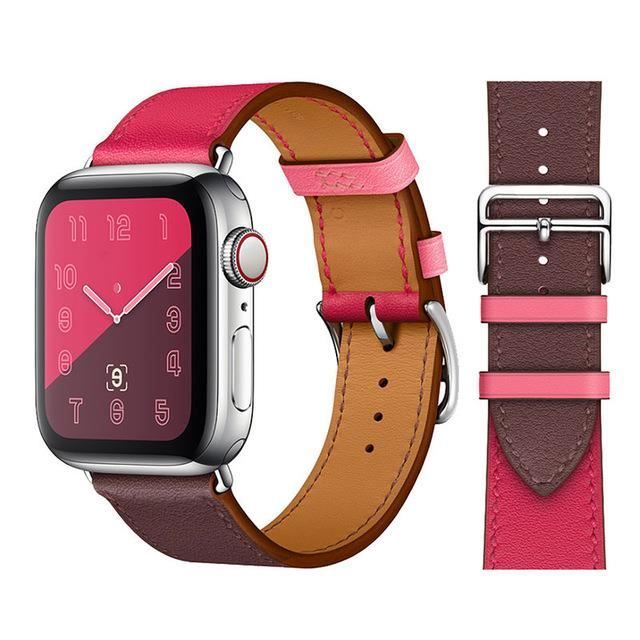 Bracelet Cuir De Vache Noir 24mm Pour Montre - Style Panerai, Unisexe, Cuir Véritable