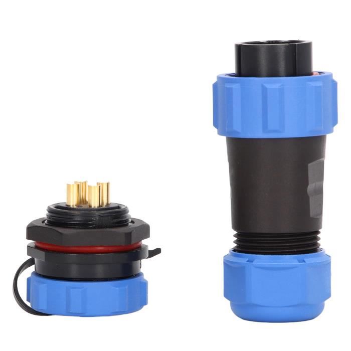 Connecteur Étanche Paire Prise Aviation + SD20-4 - 4 Pins IP68 - Marque Uxcell - Neuf