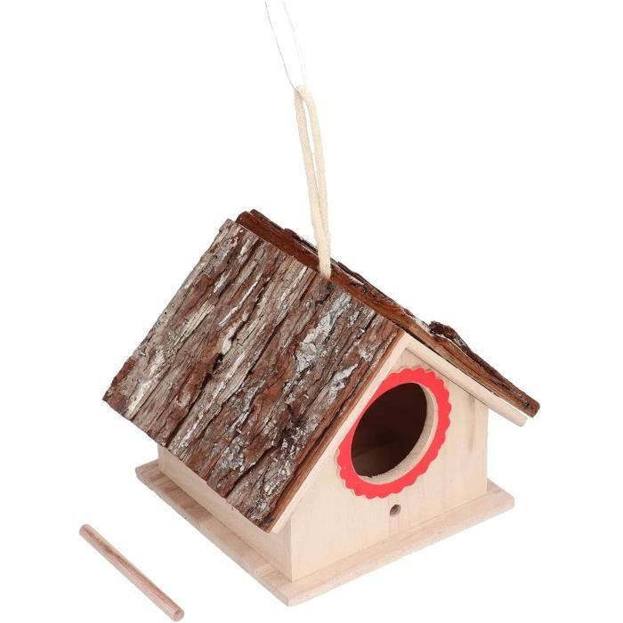 Nichoir suspendu extérieur Nid d'oiseau décoratif de jardin suspendu de