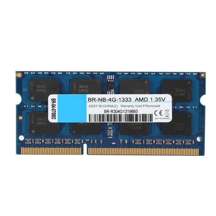Mémoire RAM Kingston DDR3L 4 Go Ou 8 Go - SODIMM 204 Broches Pour Portable - Neuf