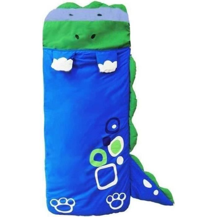 Sac De Couchage Enfant Dinosaure - Polyester - Fermeture Zip - Lavable En Machine - Occasion