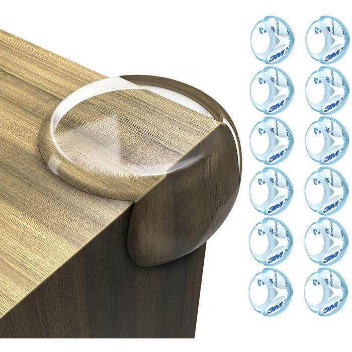 12 Pièces Protection Coin de Table Protection pour Bébé Transparent Protège Coin de Table pour Bebe 