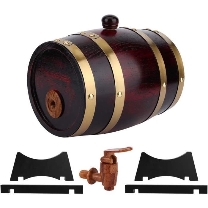 Tonneau à Vin En Chêne 1.5L Chêne Seau De Vieillissement, Décor à La
