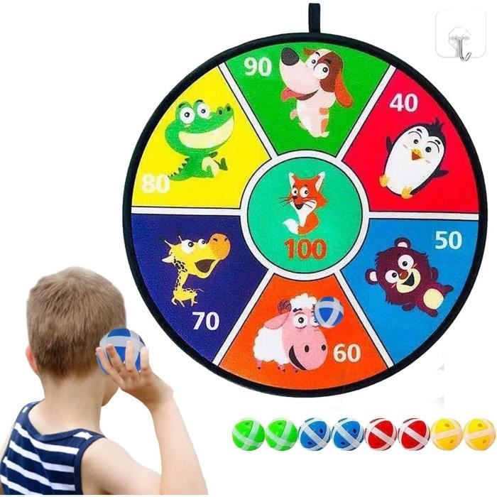 Jeu de fléchettes pour enfants 8 balles collantes et cadeau de jeu de