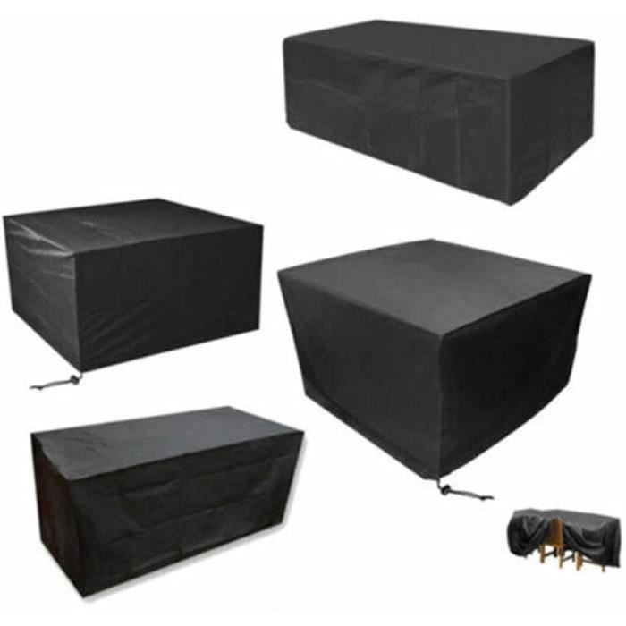 Housse De Protection Pour Meubles De Jardin 220x220x90 Cm – Polyester Oxford 420D, Imperméable, Anti-UV
