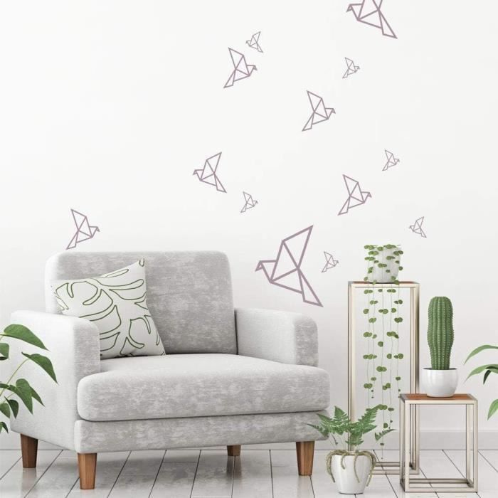 Sticker Planche De Forme Enfant - Oiseau Origami - Planche De 54 ...