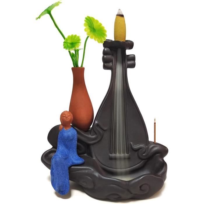 Bonsaï Artificiel Avec Lampe LED Et Encens - Faux Pin Zen, Décoration Maison/Bureau