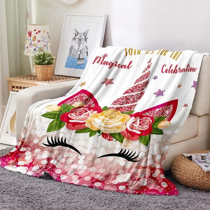 HUIEYE couverture polaire en flanelle extra douce, microfibre 100