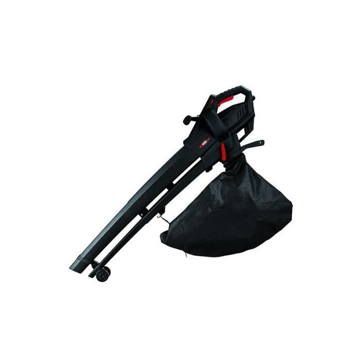 Aspirateur Souffleur Broyeur Électrique 1600W - Ramassage Feuilles Et Déchets Avec Sac 45L