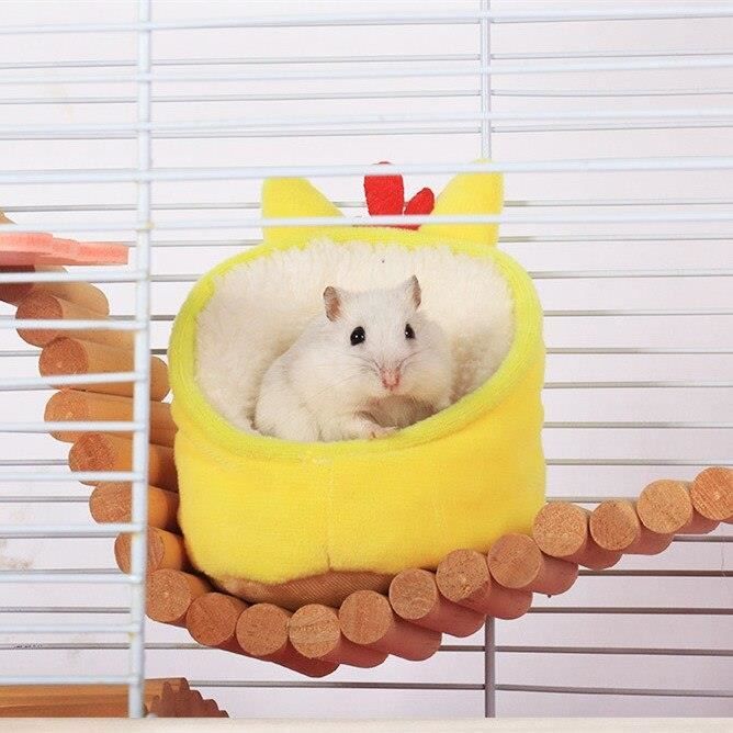 Cage pour Hamster, accessoires pour Animal de compagnie, lit pour souris,  nid en coton, maison pour petits animaux, chaud [54DDB7E] - Cdiscount