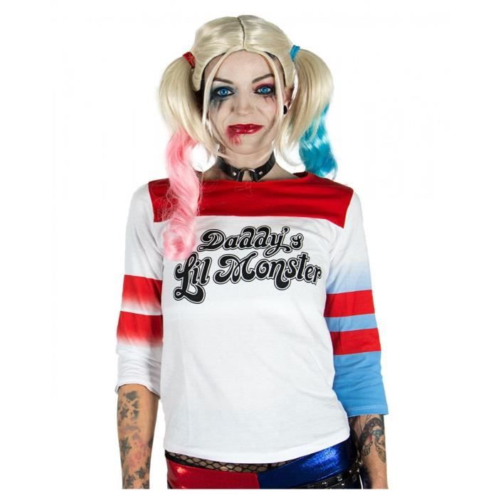 Harley Quinn Suicide Squad longsleeve Size XXL Blanc Cdiscount Pret a Porter