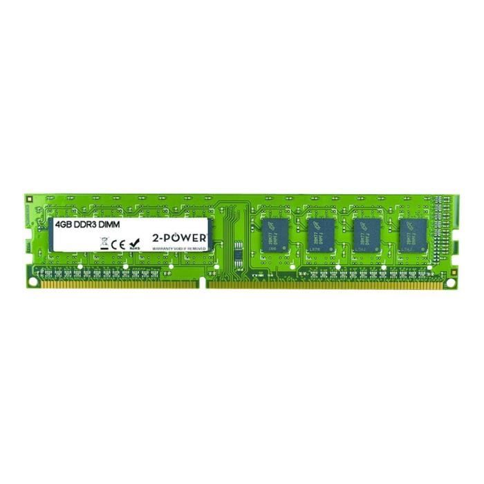 2 Power DDR3 module 4 Go DIMM 240 broches 1600 MHz / PC3 12800 CL11 mémoire sans tampon non ECC - vue 3
