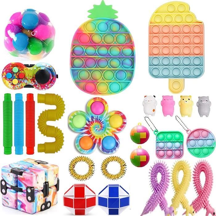 Fidget Toys Pack Pas Cher, 37 Pièces Bon marché gadgets anti-stress, Outils  de soulagement du Stress et Anti-anxiété - Cdiscount Jeux - Jouets