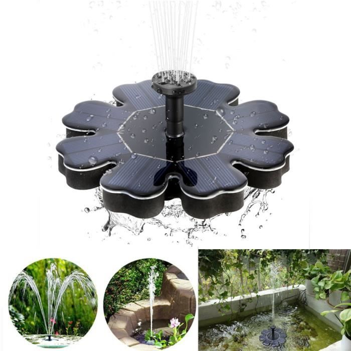 80cm Fontaine Exterieur Solaire Cascade Jardin Flottante Pompe A Eau Solaire Pour Bassin Cascade Piscine 16w 200mah 8v Qr 0816