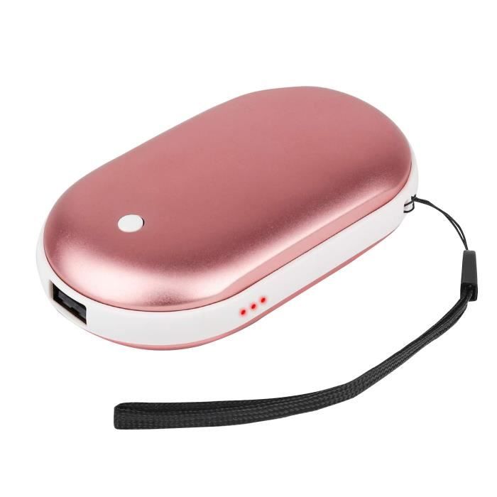 Banque de Puissance de t/él/éphone 5200mAh r/échauffeur de Main r/éutilisables Charge USB Chauffe-Mains /électrique /à Chauffage lat/éral Double Suker Chauffe Main Rechargeable Cadeau pour lhiver