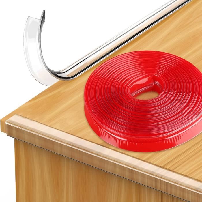 Protection Bébé Table 6M Pré-adhésive + 4 Coins En Silicone Transparent – Sécurité Enfant Anti-chocs Meubles
