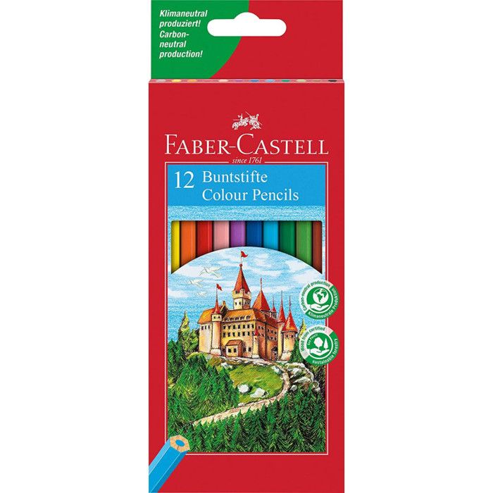 Faber Castell 120112 Buntstifte Crayons de couleur pack 12 Eco