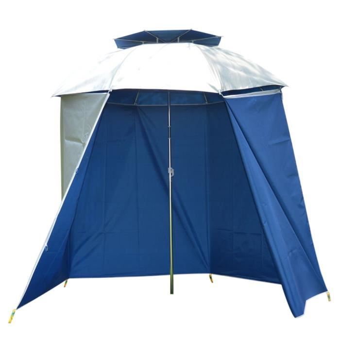 Parapluie De Pêche NECO 220 Cm - Protection UV Et Pluie, Pour 2 Pêcheurs, Avec Étui