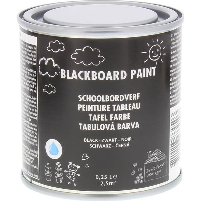 Peinture craie pour Tableau Noir Pour une superficie de 2.5 m² 250ml -  Cdiscount Beaux-Arts et Loisirs créatifs