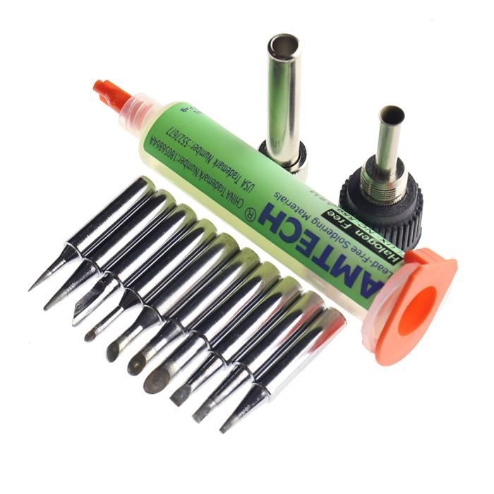 Lot De 7 Pointes De Fer à Souder Remplaçables - Série 900M-T - Pour Stations De Soudage - Multi Formats