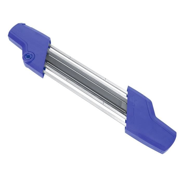 Lime de tronçonneuse Lime daffûteuse de tronçonneuse 2 en 1 portable de 52 mm pour STIHL 5605750 4303 3/8 po P et 0325 (bleu)