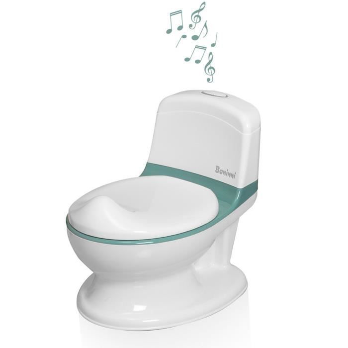 Baninni Pot De Toilette Bebe Avec Son Pippe Vert Et Blanc Cdiscount Puericulture Eveil Bebe