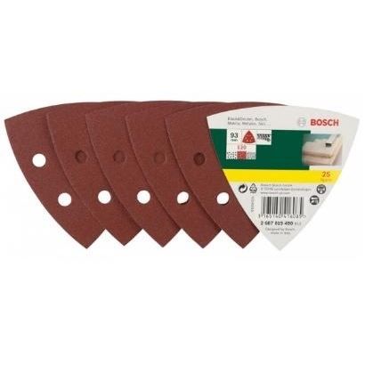 Abrasifs Delta 93 mm BOSCH Set de 25 Accessoires pour ponceuse delta - vue 2