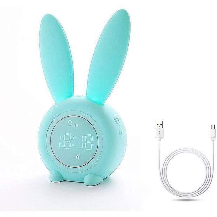 Réveil Simulateur D'aube Avec Lampe LED - 30 Sons, 13 Niveaux De Luminosité, Minuterie Sommeil, écran Réglable, Adaptateur Inclus