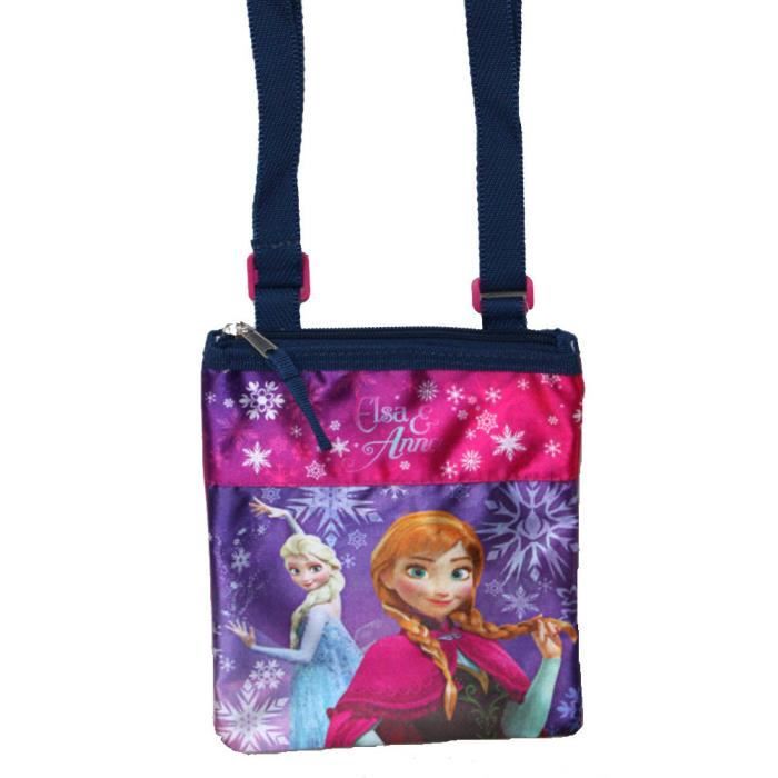 Sac bandoulière La Reine des Neiges - Disney Princesses - Fille - Tissu Satiné - Fermetures à glissière