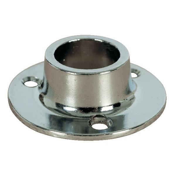 Naissance pour tube rond - DUVAL - 52-0929-2200 - Ø20 mm - Zamak chromé - Fixation vissée