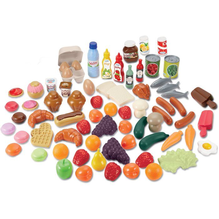 Coffret Alimentation Ecoiffier 12608 – 75 Accessoires Pour Jeu D'Imitation