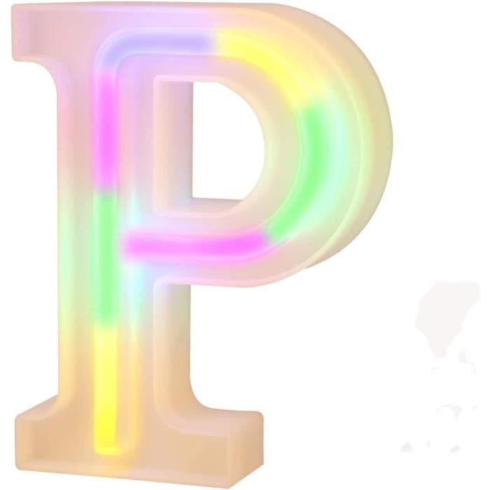 Lettre Lumineuse LED Décorative - Modèle B En Blanc, Sur Batterie - Décoration Murale Ou événement