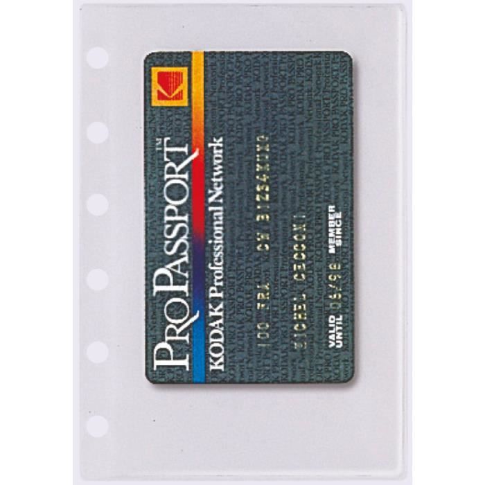 Recharge accessoire Exatime Pochettes cartes de visite 5 pochettes