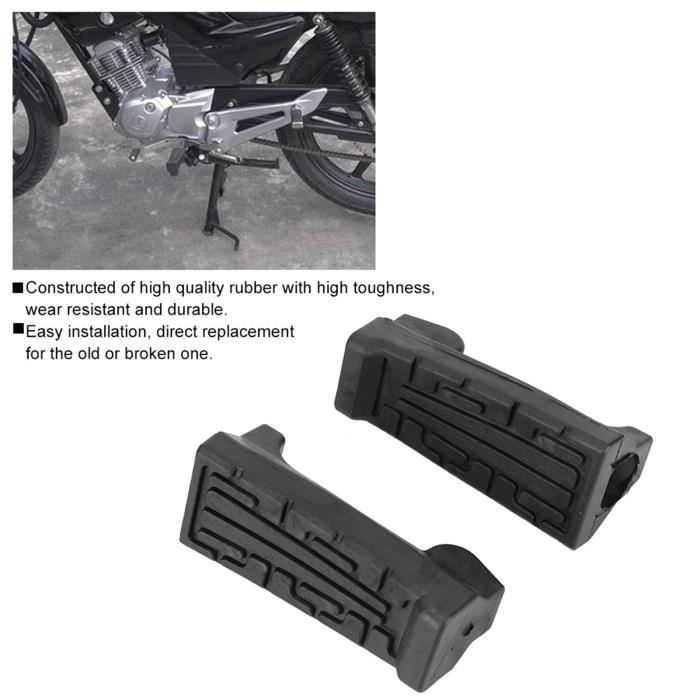 Pedali Poggiapiedi Per Moto Honda Shadow ACE VT400/750 1997-2003 - In Ferro E Gomma, Ricambio Compatibile