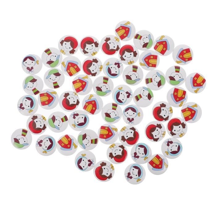 Lot De 50 Boutons étoile 6 Mm - 2 Trous, Assortiment De Couleurs, Pour Créations