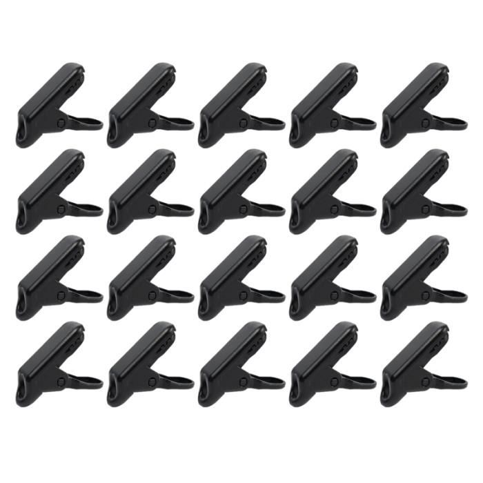 Amagogo Lot De 50 Clips De Bâche - Pinces De Serrage Forte Prise Pour Tente, Auvent, Bâche