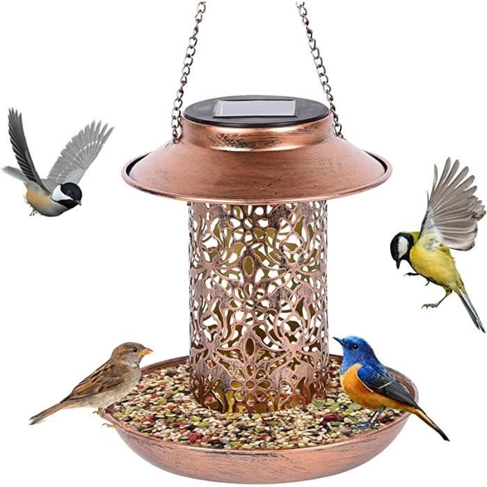 Mangeoire pour Oiseaux Solaire Étanche et Durable main image 0