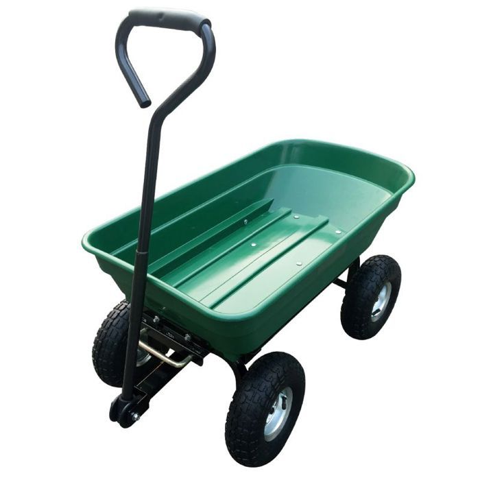 Chariot de jardin à main avec Benne Basculante Herzberg HG8028 75 GRE - vue 2