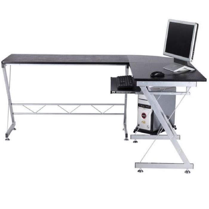 Bureau d'informatique angle pour ordinateur meuble table ...