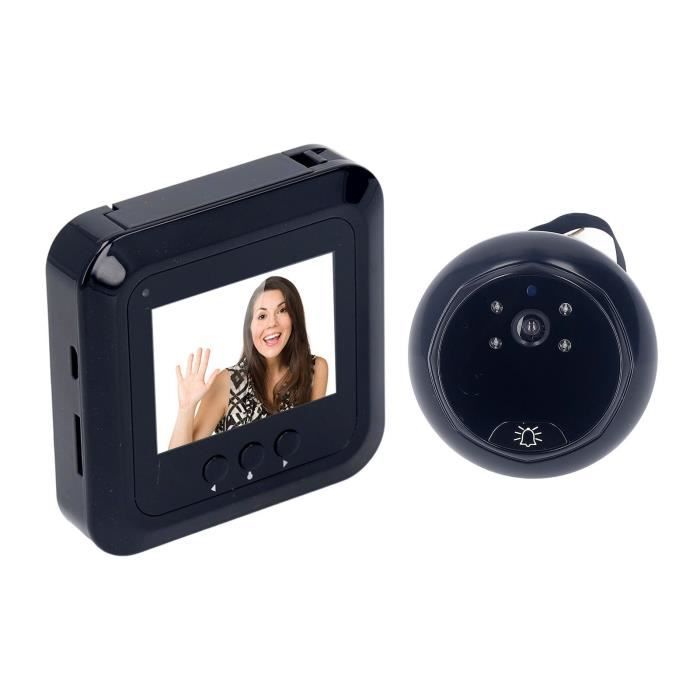 Caméra de judas de porte, judas de visionneuse de porte grand angle 145 °,  LCD HD 2,4 pouces à piles numérique pour appartement - Cdiscount Bricolage