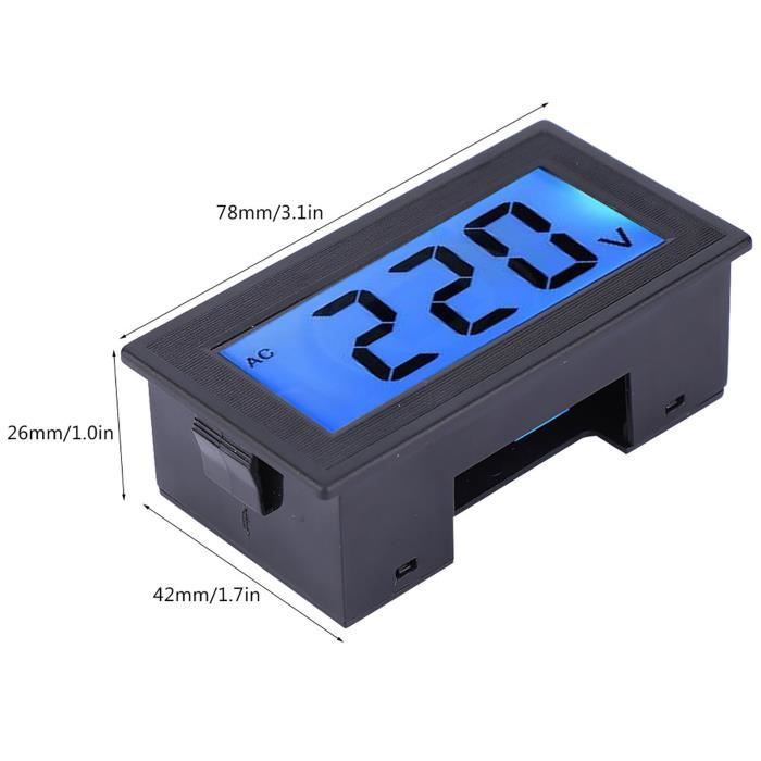 Testeur De Tension Numérique Sans Contact URPIZY - Plage 11-450V - Avec écran LCD Et Arrêt Automatique - Noir