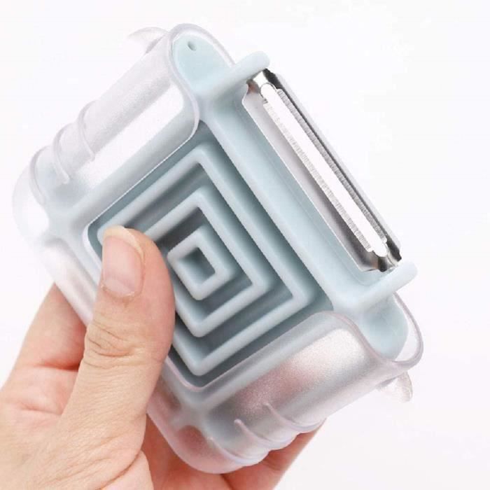 SAL Plucheur De Stockage Plucheur De Fruits Et Légumes Avec Bote De Rangement, éplucheur De