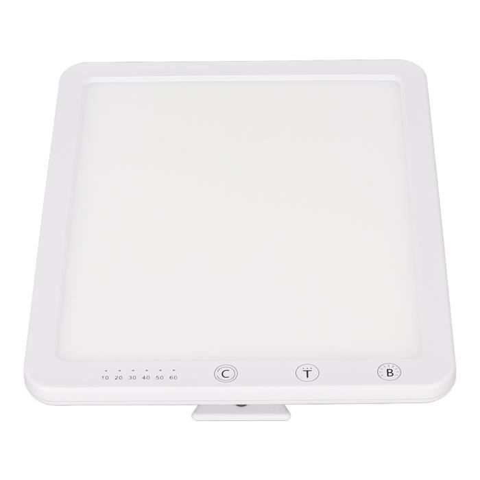 Lampe Luminothérapie 10000 Lux – 3 Températures De Couleur, Gradation Tactile, Timer – Contre La Dépression Saisonnière