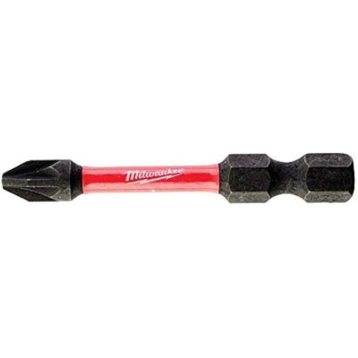 Embouts de vissage MILWAUKEE Cajita Shockwave PZ2 50mm 10 unités Acier