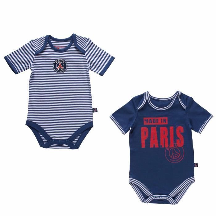 Collection Officielle PARIS SAINT GERMAIN 2 x Body b/éb/é gar/çon PSG