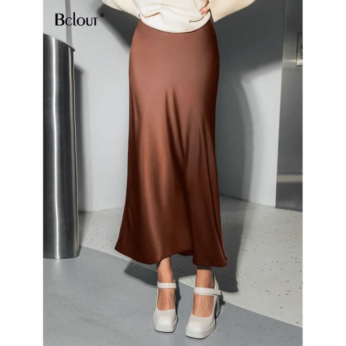 Jupon Satin Femme Jupon Long Femme Wikoan En Satin - Fond De Jupe