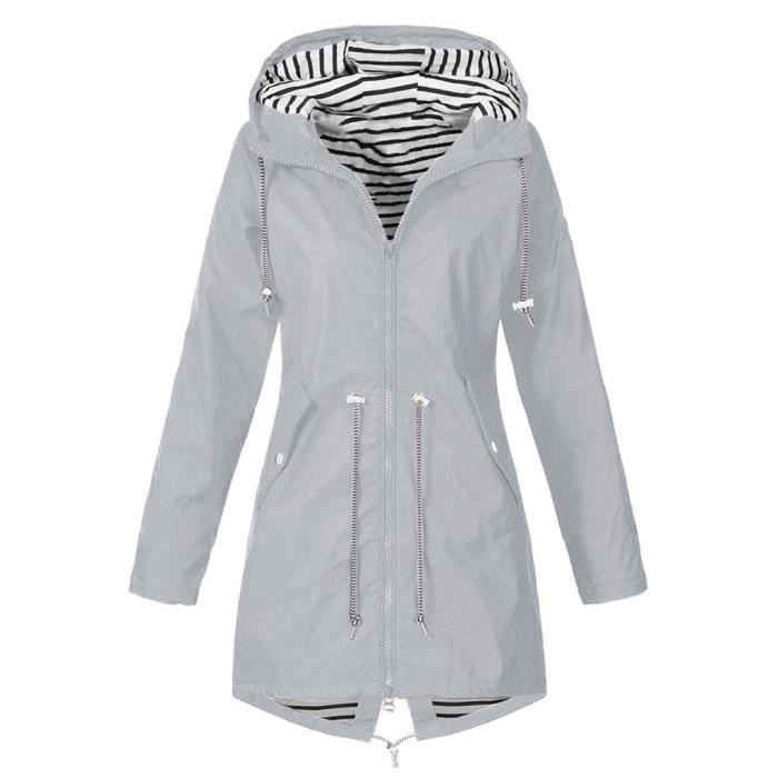 Manteau De Pluie Femme Léger Imperméable – Pour Randonnée, Voyage, Quotidien, Coupe-vent Déperlant - 9