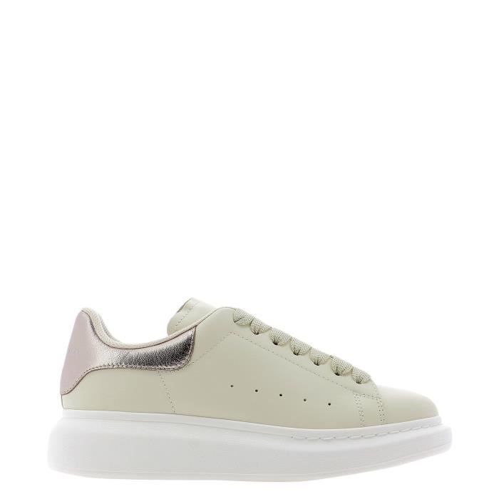 ALEXANDER MCQUEEN FEMME 650792WHZN22215 BEIGE AUTRES MATÉRIAUX BASKETS Beige  - Cdiscount Chaussures